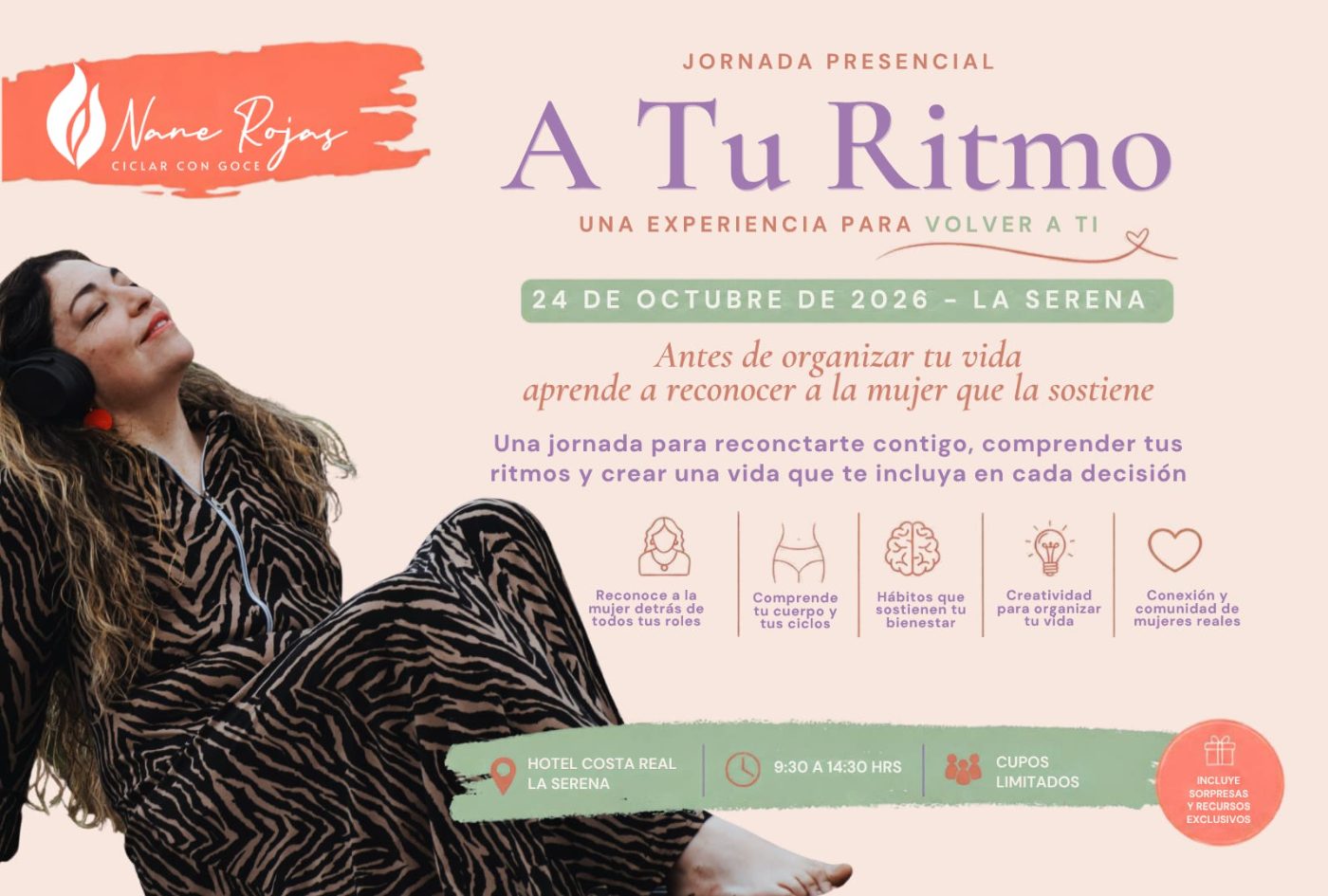 “A tu Ritmo”: una jornada para que las mujeres conecten con su bienestar, creatividad y liderazgo